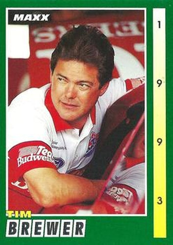 #175 Tim Brewer - Bill Davis Racing - 1993 Maxx Racing – Isolated Cards