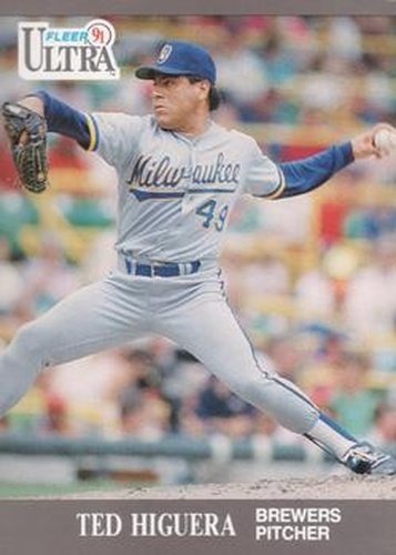 #175 Ted Higuera - Milwaukee Brewers - 1991 Ultra Baseball