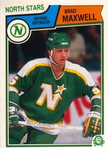 #175 Brad Maxwell - Minnesota North Stars - 1983-84 O-Pee-Chee Hockey