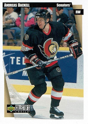 #175 Andreas Dackell - Ottawa Senators - 1997-98 Collector's Choice Hockey