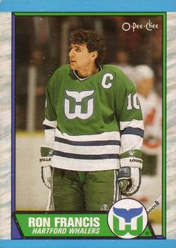 #175 Ron Francis - Hartford Whalers - 1989-90 O-Pee-Chee Hockey