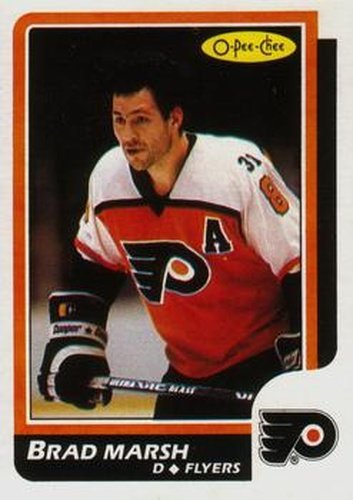 #175 Brad Marsh - Philadelphia Flyers - 1986-87 O-Pee-Chee Hockey