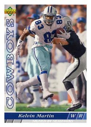 #175 Kelvin Martin - Seattle Seahawks - 1993 Upper Deck Football