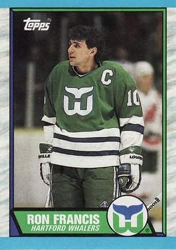 #175 Ron Francis - Hartford Whalers - 1989-90 Topps Hockey