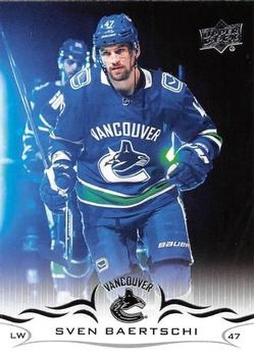 #175 Sven Baertschi - Vancouver Canucks - 2018-19 Upper Deck Hockey