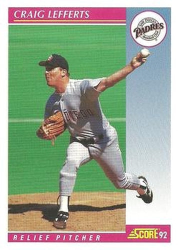 #175 Craig Lefferts - San Diego Padres - 1992 Score Baseball