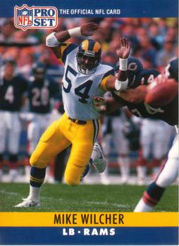 #175 Mike Wilcher - Los Angeles Rams - 1990 Pro Set Football