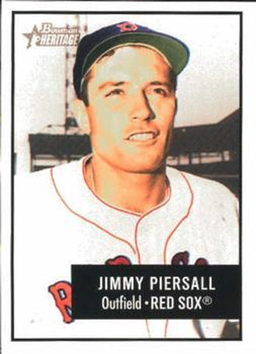 #175a Jimmy Piersall - Boston Red Sox - 2003 Bowman Heritage Baseball