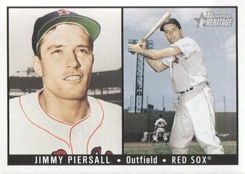 #175b Jimmy Piersall - Boston Red Sox - 2003 Bowman Heritage Baseball