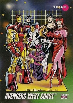 #176 Avengers West Coast - 1992 Impel Marvel Universe