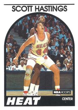 #176 Scott Hastings - Miami Heat - 1989-90 Hoops Basketball