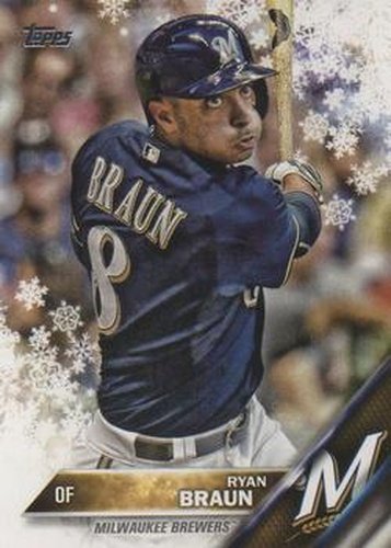 #HMW176 Ryan Braun - Milwaukee Brewers - 2016 Topps Holiday Baseball