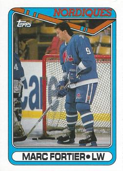 #176 Marc Fortier - Quebec Nordiques - 1990-91 Topps Hockey