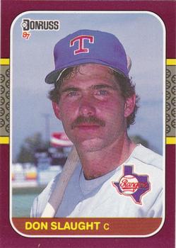 #176 Don Slaught - Texas Rangers - 1987 Donruss Opening Day Baseball