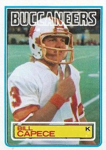 #176 Bill Capece - Tampa Bay Buccaneers - 1983 Topps Football