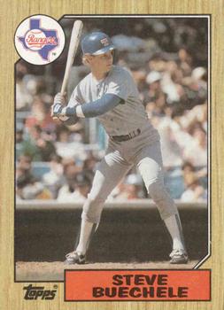 #176 Steve Buechele - Texas Rangers - 1987 Topps Baseball