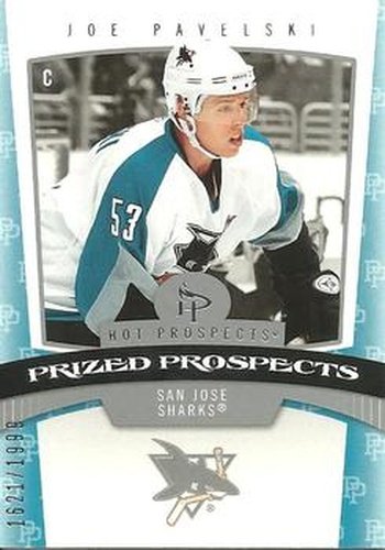 #176 Joe Pavelski - San Jose Sharks - 2006-07 Fleer Hot Prospects Hockey