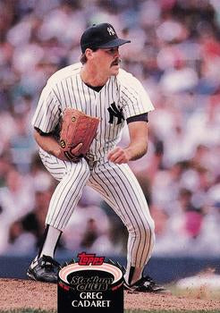 #176 Greg Cadaret - New York Yankees - 1992 Stadium Club Baseball