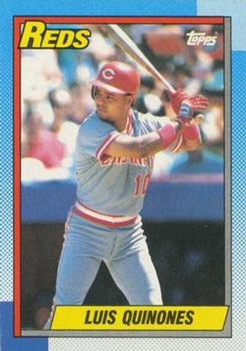 #176 Luis Quinones - Cincinnati Reds - 1990 Topps Baseball