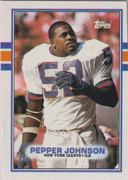 #176 Pepper Johnson - New York Giants - 1989 Topps Football