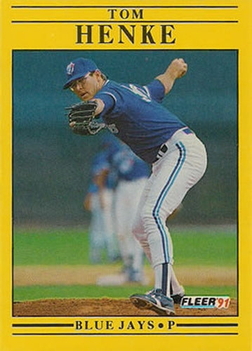 #176 Tom Henke - Toronto Blue Jays - 1991 Fleer Baseball