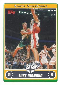 #176 Luke Ridnour - Seattle SuperSonics - 2006-07 Topps Basketball