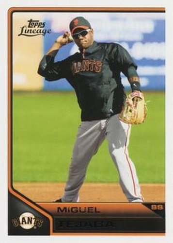 #176 Miguel Tejada - San Francisco Giants - 2011 Topps Lineage Baseball