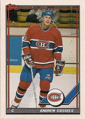 #176 Andrew Cassels - Montreal Canadiens - 1991-92 Topps Hockey