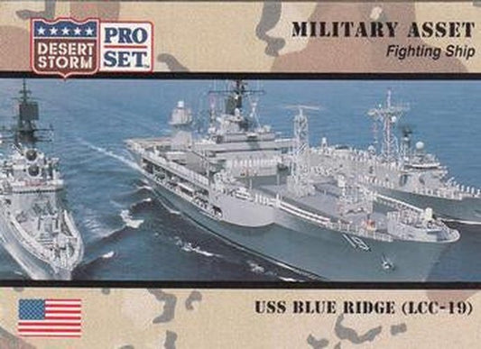 #176 USS Blue Ridge LCC-19 - 1991 Pro Set Desert Storm