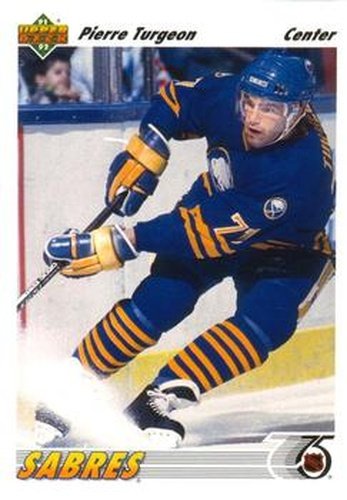 #176 Pierre Turgeon - Buffalo Sabres - 1991-92 Upper Deck Hockey