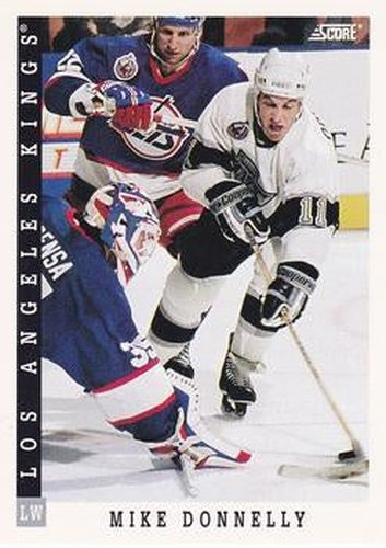 #176 Mike Donnelly - Los Angeles Kings - 1993-94 Score Canadian Hockey