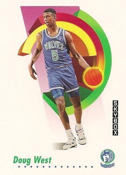 #176 Doug West - Minnesota Timberwolves - 1991-92 SkyBox Basketball