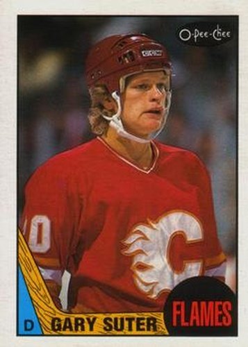 #176 Gary Suter - Calgary Flames - 1987-88 O-Pee-Chee Hockey