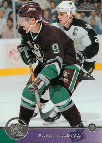 #176 Paul Kariya - Anaheim Mighty Ducks - 1996-97 Leaf Hockey