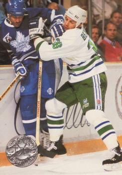 #176 Marc Bergevin - Hartford Whalers - 1991-92 Pro Set Platinum Hockey