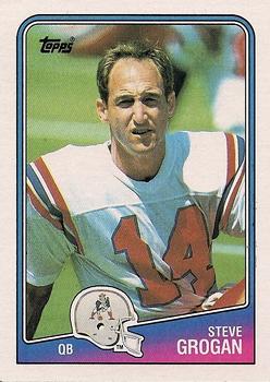 #176 Steve Grogan - New England Patriots - 1988 Topps Football