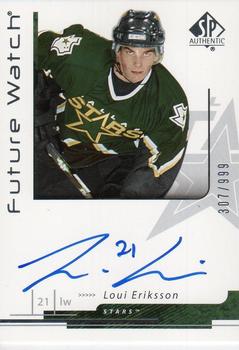 #176 Loui Eriksson - Dallas Stars - 2006-07 SP Authentic Hockey