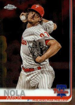 #176 Aaron Nola - Philadelphia Phillies - 2019 Topps Chrome Baseball