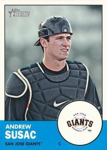 #176 Andrew Susac - San Jose Giants - 2012 Topps Heritage Minor League Baseball