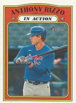 #176 Anthony Rizzo - Chicago Cubs - 2021 Topps Heritage Baseball