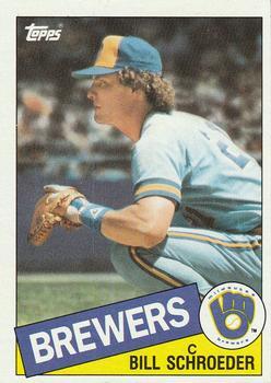 #176 Bill Schroeder - Milwaukee Brewers - 1985 Topps Baseball