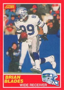 #176 Brian Blades - Seattle Seahawks - 1989 Score Football