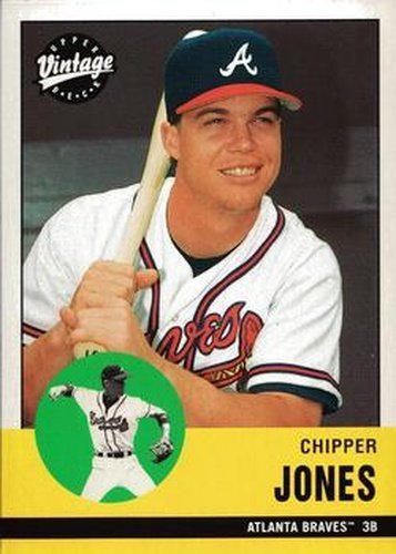 #176 Chipper Jones - Atlanta Braves - 2001 Upper Deck Vintage Baseball
