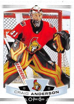 #176 Craig Anderson - Ottawa Senators - 2019-20 O-Pee-Chee Hockey