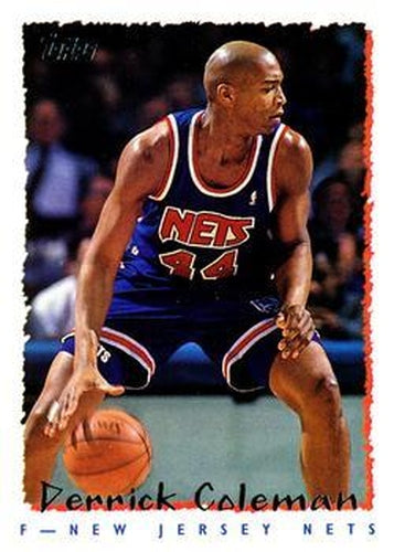 #176 Derrick Coleman - New Jersey Nets - 1994-95 Topps Basketball