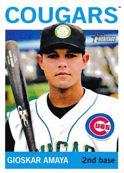 #176 Gioskar Amaya - Kane County Cougars - 2013 Topps Heritage Minor League Baseball