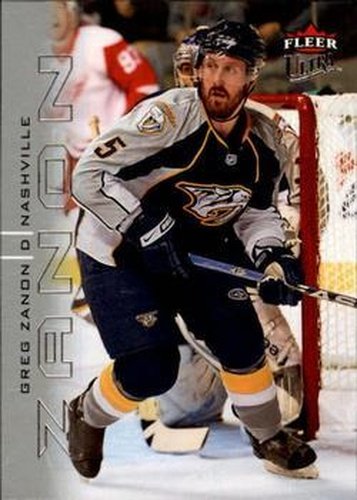 #176 Greg Zanon - Nashville Predators - 2009-10 Ultra Hockey