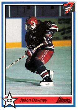 #176 Jason Downey - St-Jean Lynx - 1990-91 7th Inning Sketch QMJHL Hockey