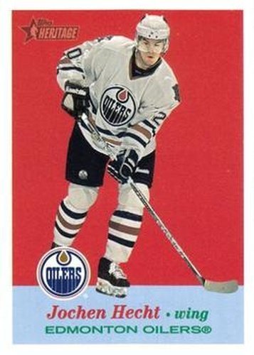 #176 Jochen Hecht - Edmonton Oilers - 2001-02 Topps Heritage Hockey