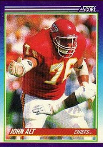 #176 John Alt - Kansas City Chiefs - 1990 Score Football